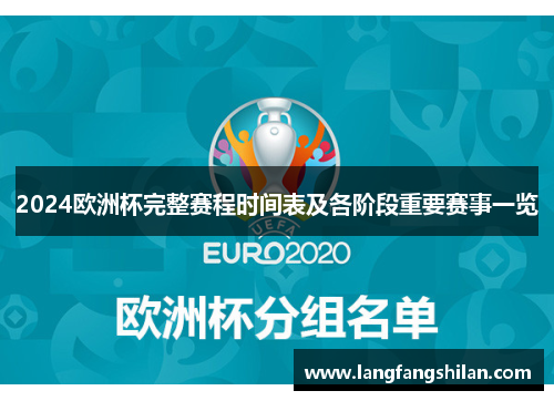 2024欧洲杯完整赛程时间表及各阶段重要赛事一览